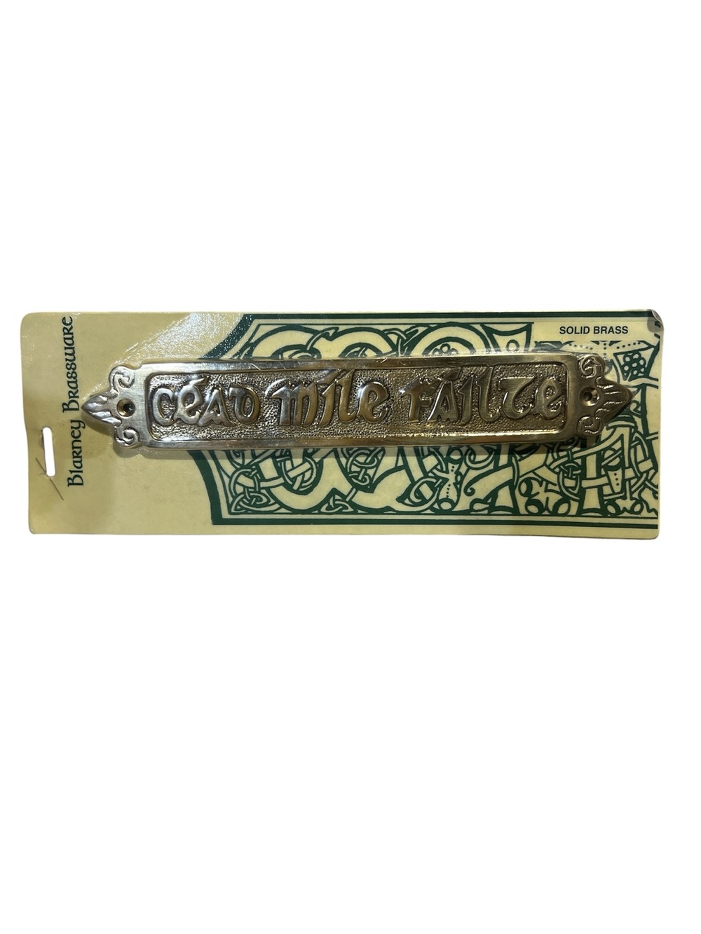 Vintage Brass Door Plaque